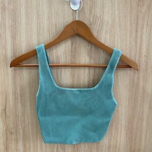 Aritzia Babaton Ribbed Knit Crop Top